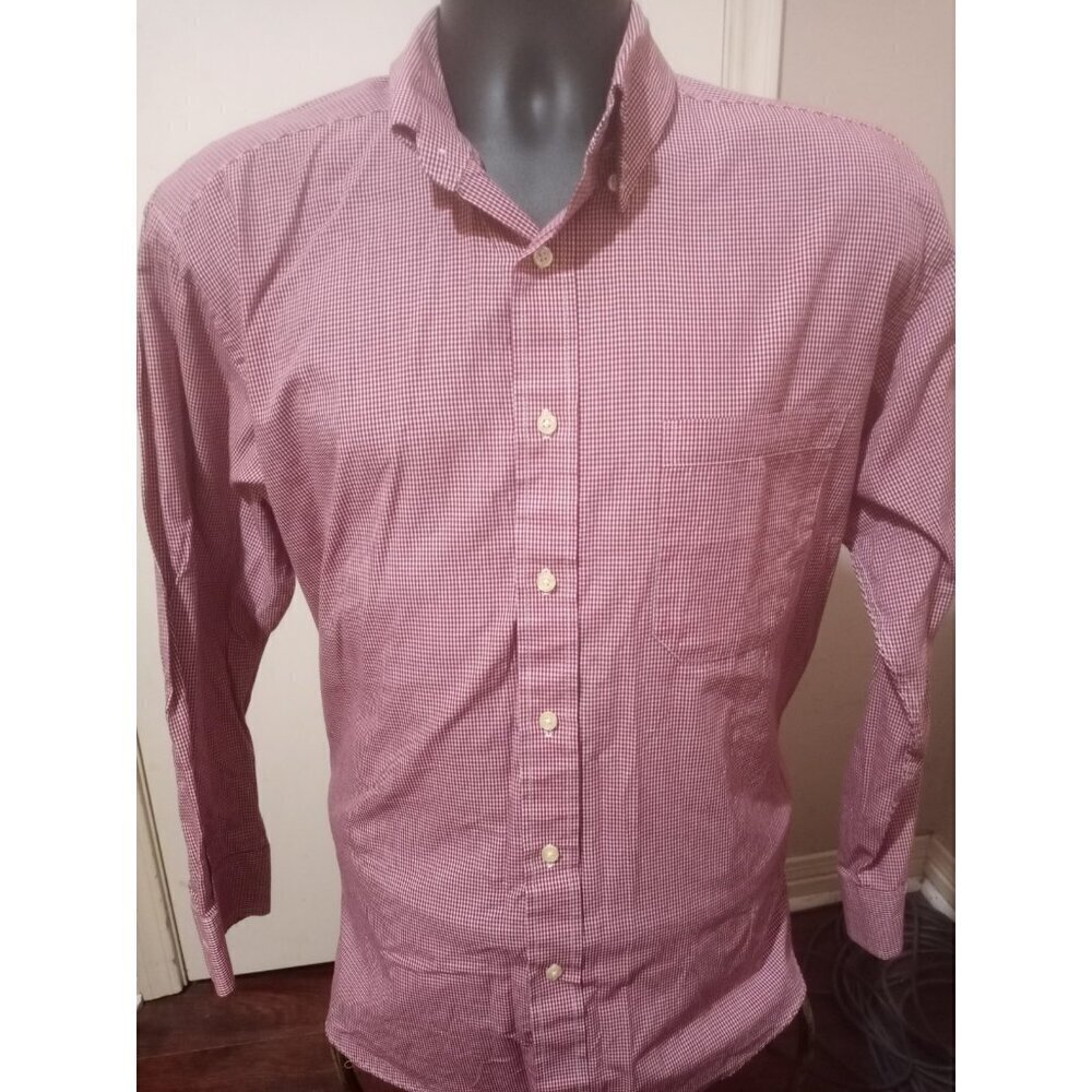 Givenchy Monsieur Mens Long Sleeve Button Up Dress Shirt Size 16-32/33 Red (XL)